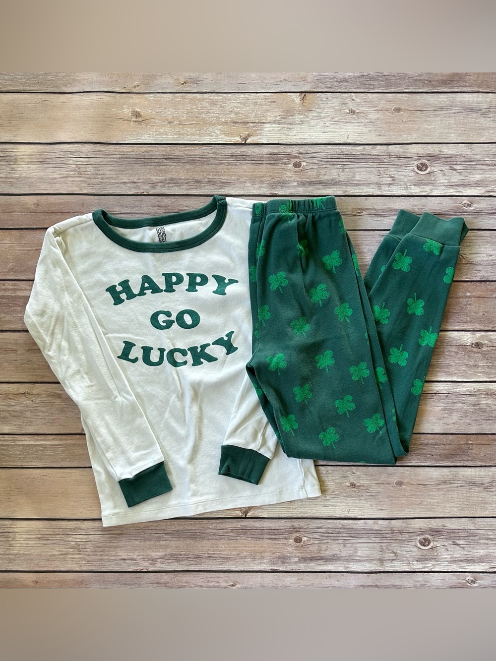 Gymboree Shamrock Pajama Set